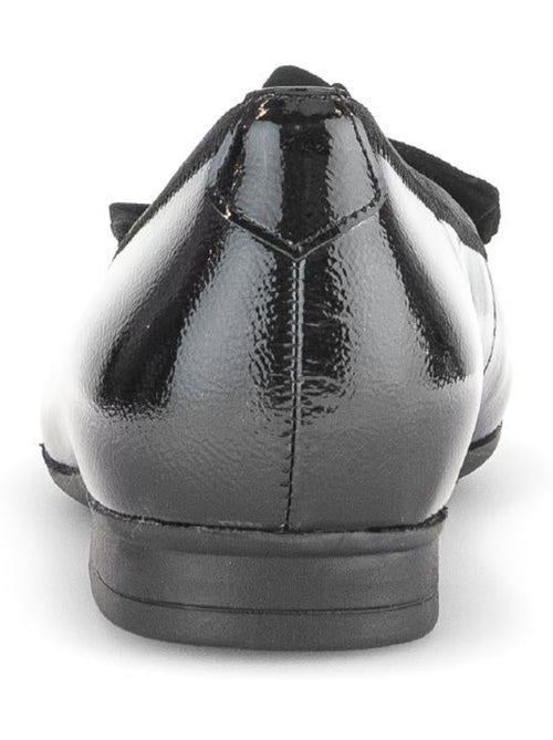 Ballerines  en cuir vernis - Kiabi