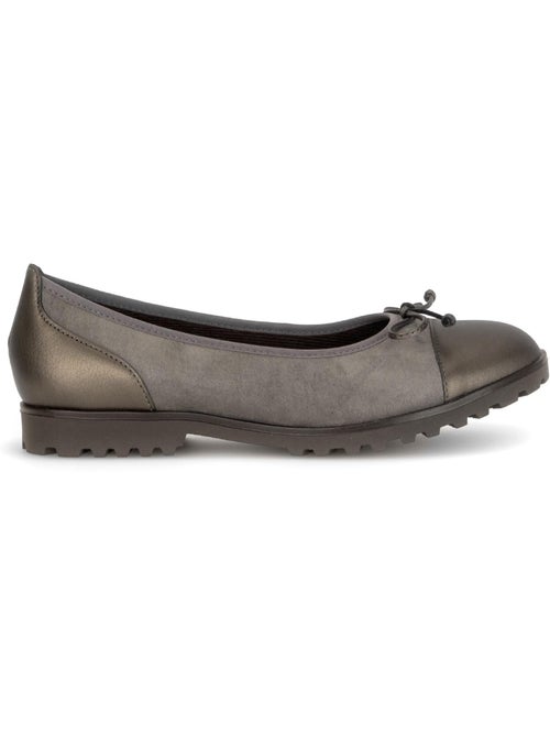 Ballerines en cuirs combinés - Kiabi Ballerines en cuirs combinés - Kiabi