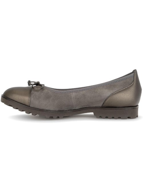Ballerines en cuirs combinés - Kiabi Ballerines en cuirs combinés - Kiabi