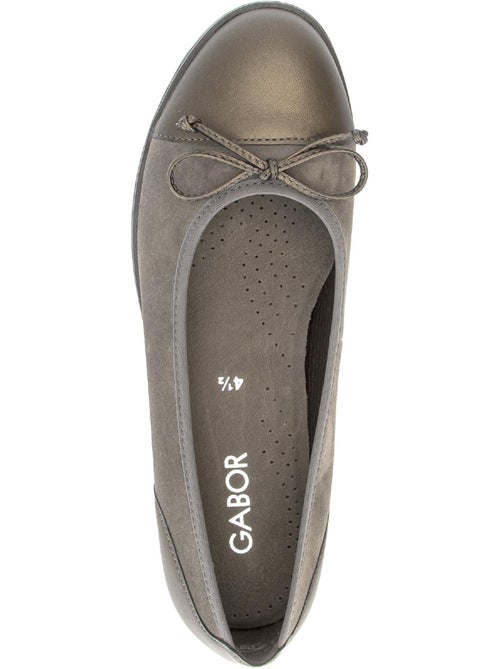 Ballerines en cuirs combinés - Kiabi Ballerines en cuirs combinés - Kiabi