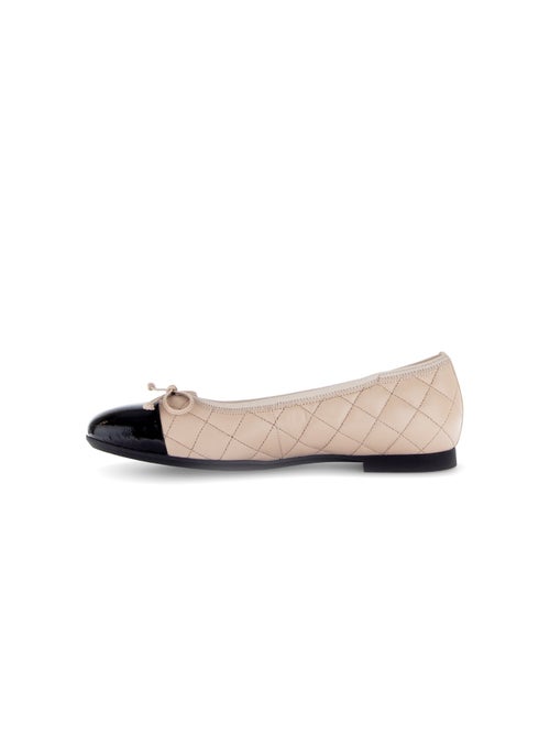 Ballerines  en cuirs combinés - Kiabi