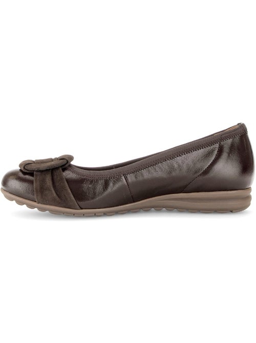 Ballerines en cuirs combinés - Kiabi Ballerines en cuirs combinés - Kiabi
