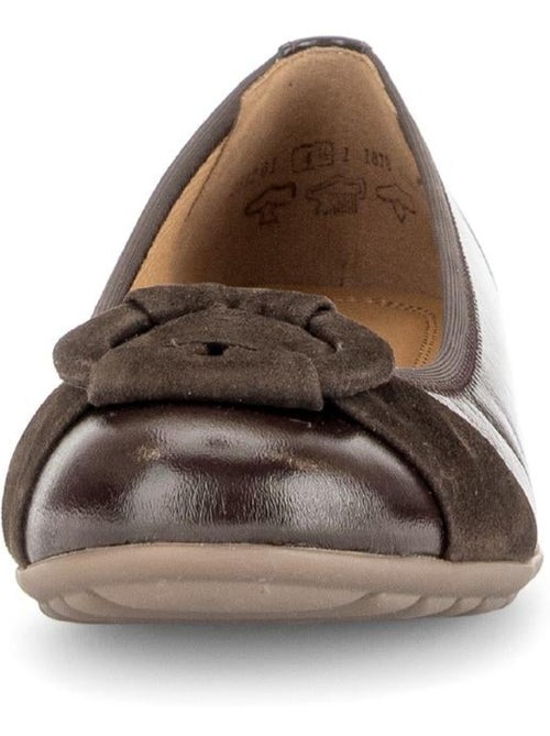 Ballerines en cuirs combinés - Kiabi Ballerines en cuirs combinés - Kiabi