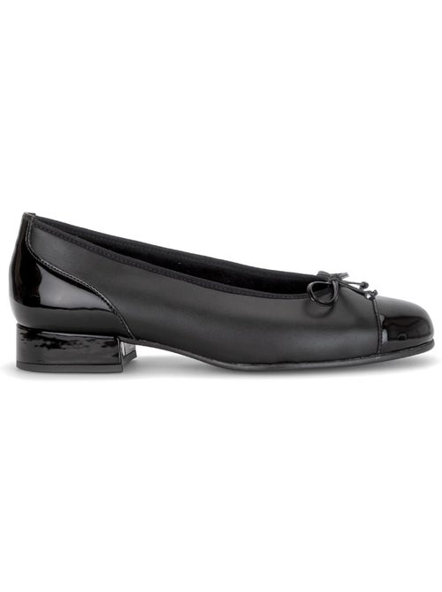 Ballerines  en cuirs combinés - Kiabi