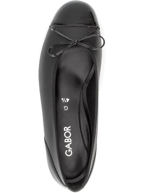 Ballerines  en cuirs combinés - Kiabi