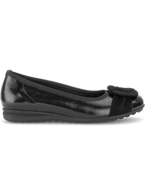 Ballerines  en cuirs combinés - Kiabi