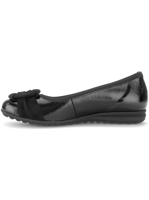 Ballerines  en cuirs combinés - Kiabi