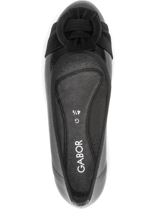 Ballerines  en cuirs combinés - Kiabi