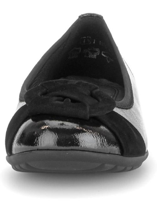Ballerines  en cuirs combinés - Kiabi