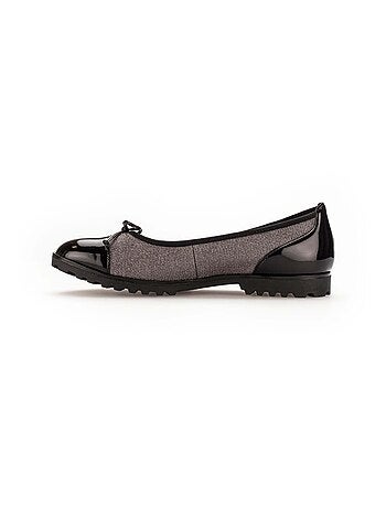 Ballerines en cuirs synthés