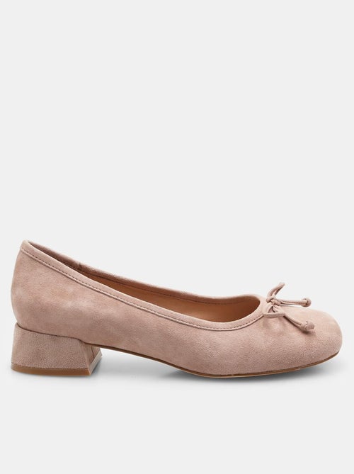 Ballerines en daim avec talon confortables  BATA - Kiabi