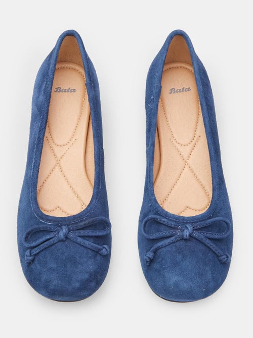 Ballerines en daim avec talon confortables  BATA - Kiabi