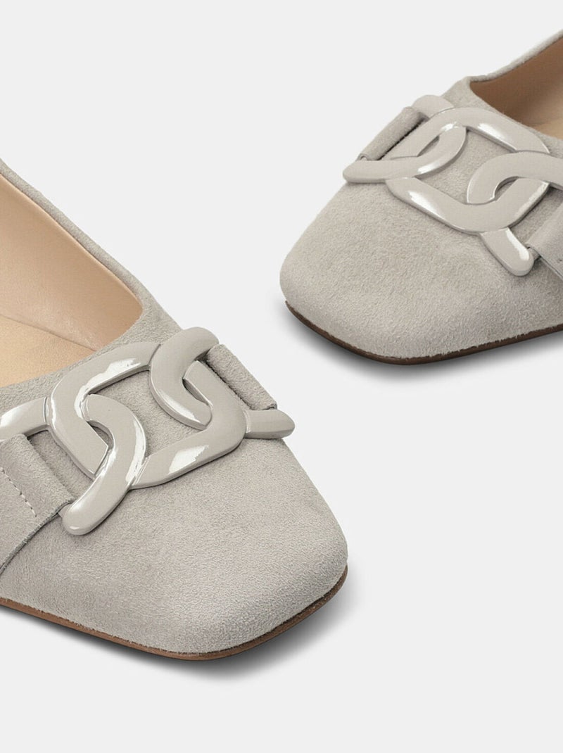Ballerines en daim BATA Gris - Kiabi