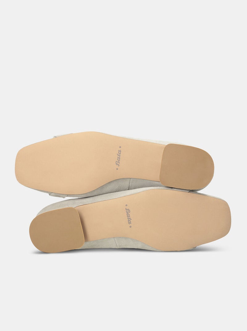 Ballerines en daim BATA Gris - Kiabi