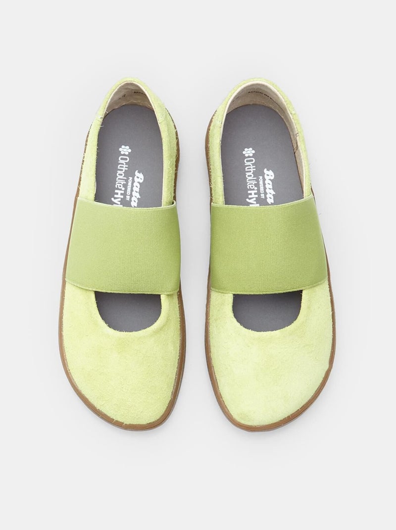 Ballerines en daim  BATA Jaune - Kiabi