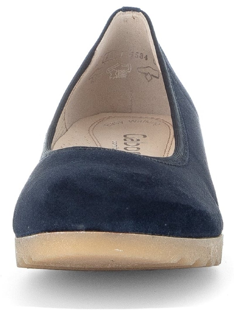 Ballerines  en daim Bleu - Kiabi