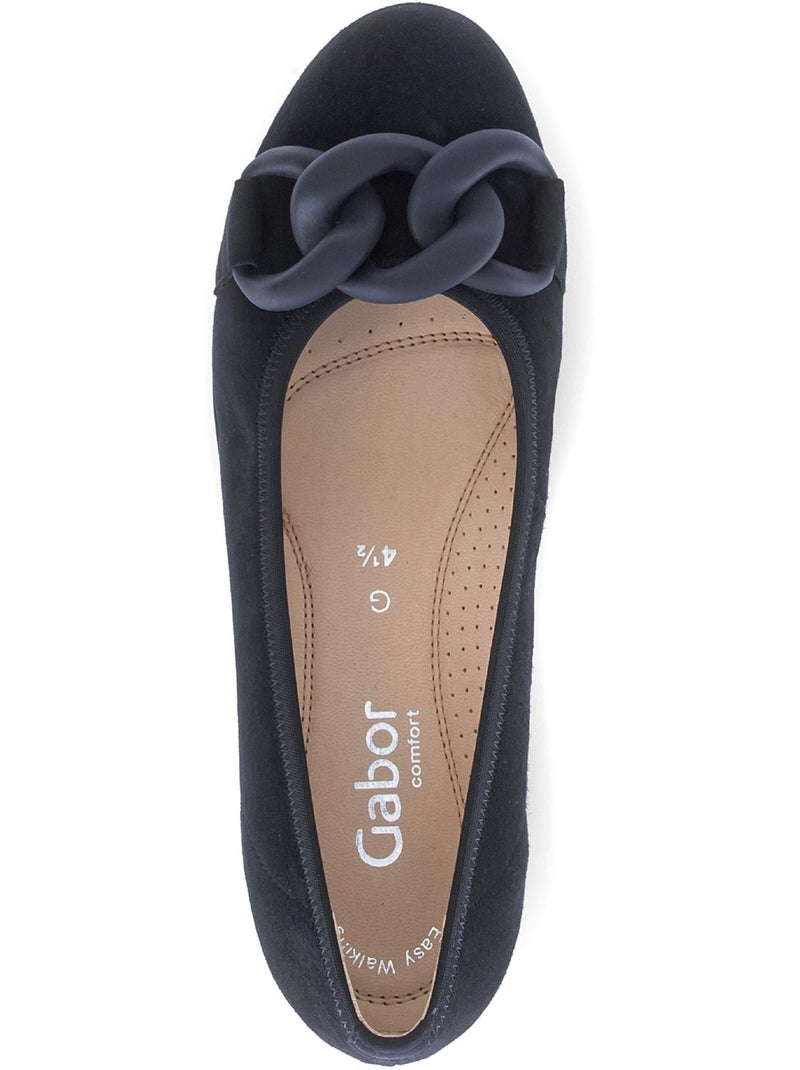 Ballerines  en daim Bleu - Kiabi