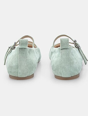 Ballerines en daim confortables avec double bande bata