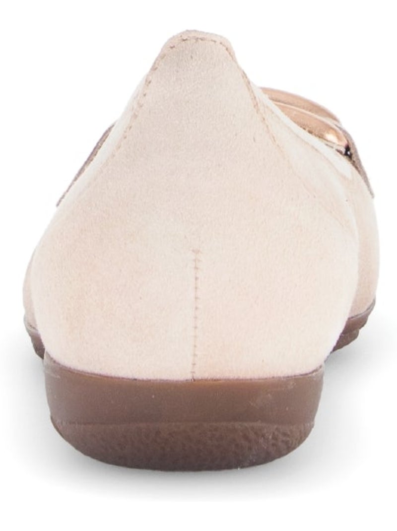 Ballerines  en daim Rose - Kiabi