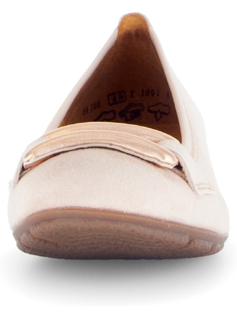 Ballerines  en daim Rose - Kiabi