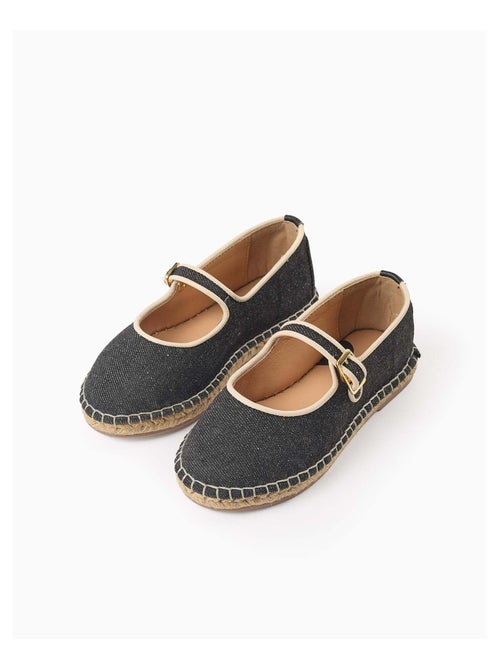 Ballerines en jean avec Jute - Kiabi