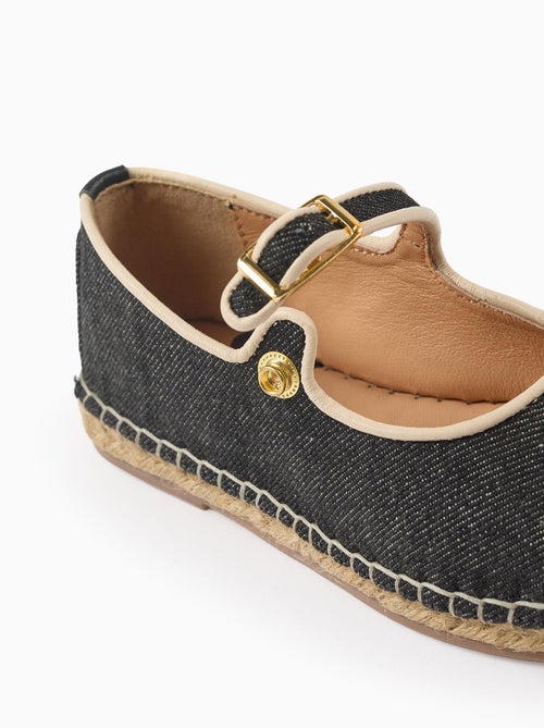 Ballerines en jean avec Jute - Kiabi