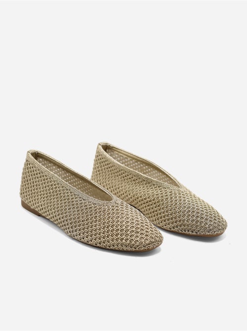 Ballerines en maille - Kiabi