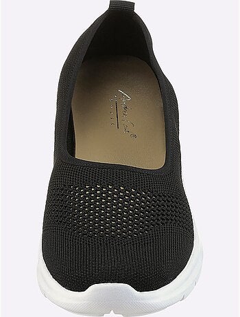 Ballerines en matière textile avec motif ajouré et semelle confortable - Taille standard - Helline