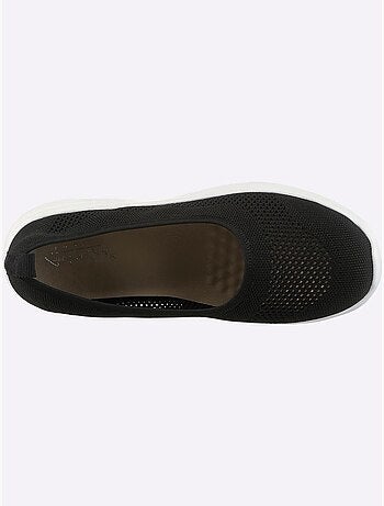 Ballerines en matière textile avec motif ajouré et semelle confortable - Taille standard - Helline