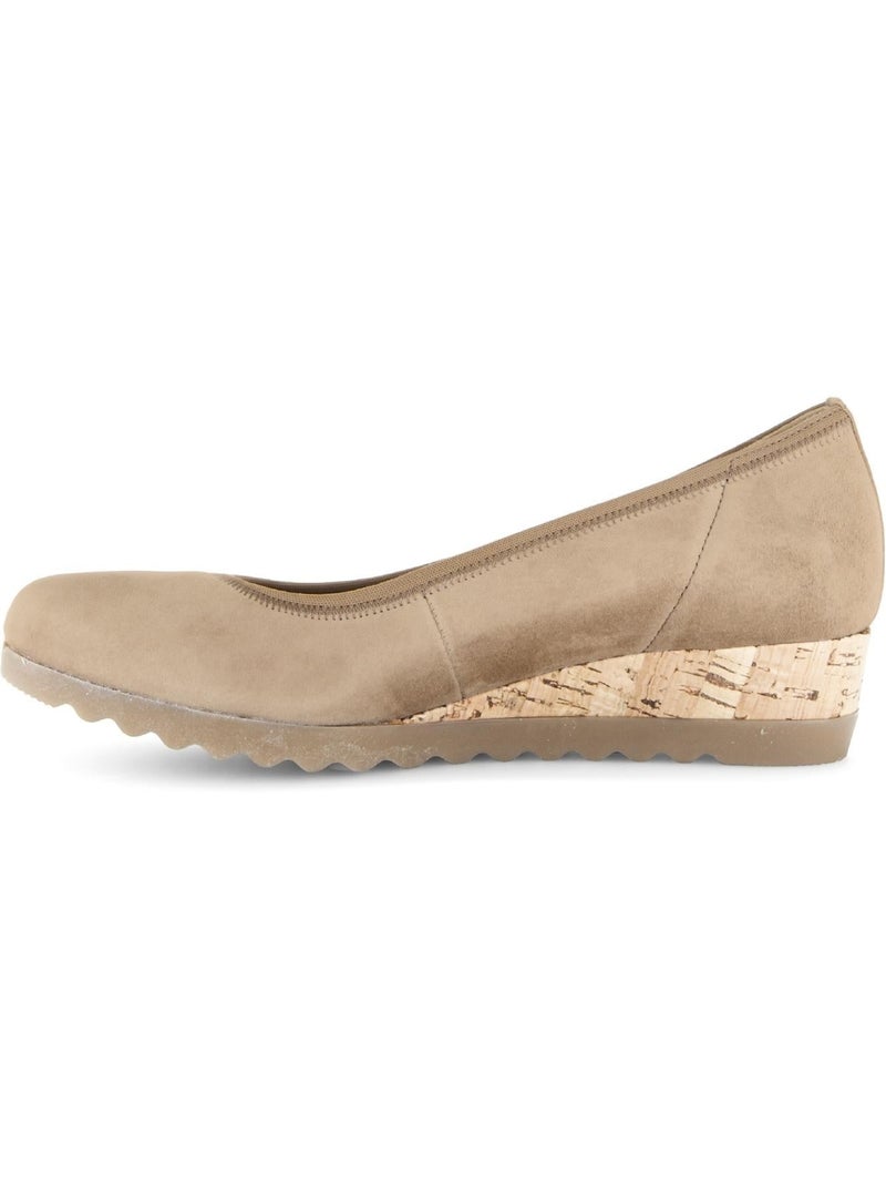 Ballerines  en nubuck Beige - Kiabi
