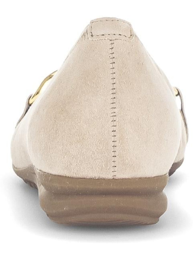 Ballerines  en nubuck Beige - Kiabi