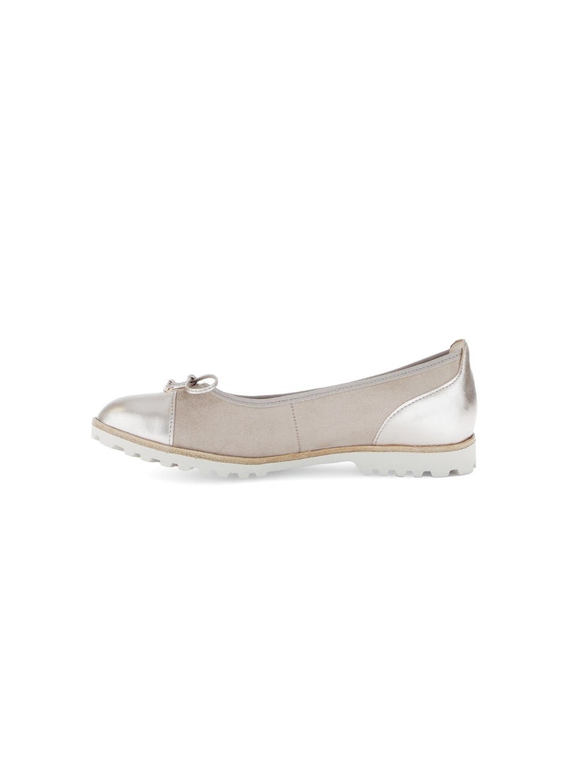 Ballerines  en nubuck Beige - Kiabi