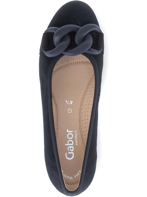 Ballerines  en nubuck - Kiabi