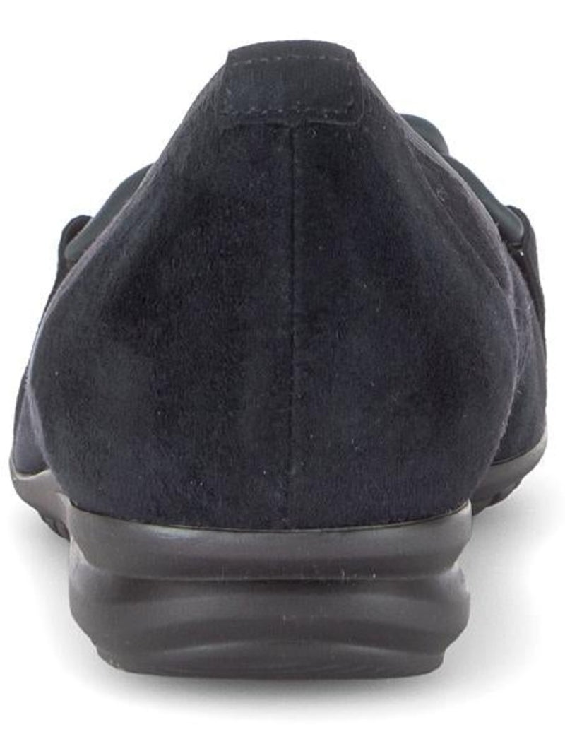 Ballerines  en nubuck Bleu - Kiabi