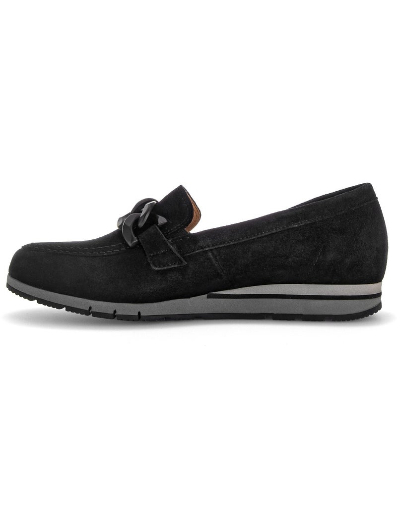 Ballerines  en Nubuck Noir - Kiabi