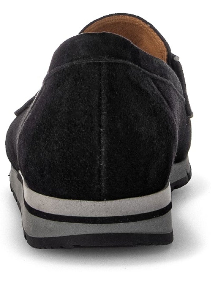 Ballerines  en Nubuck Noir Noir - Kiabi