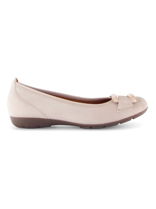 Ballerines  en nubuck - Kiabi