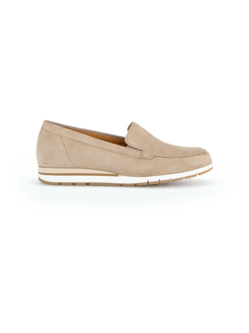 Ballerines  en nubuk Beige - Kiabi