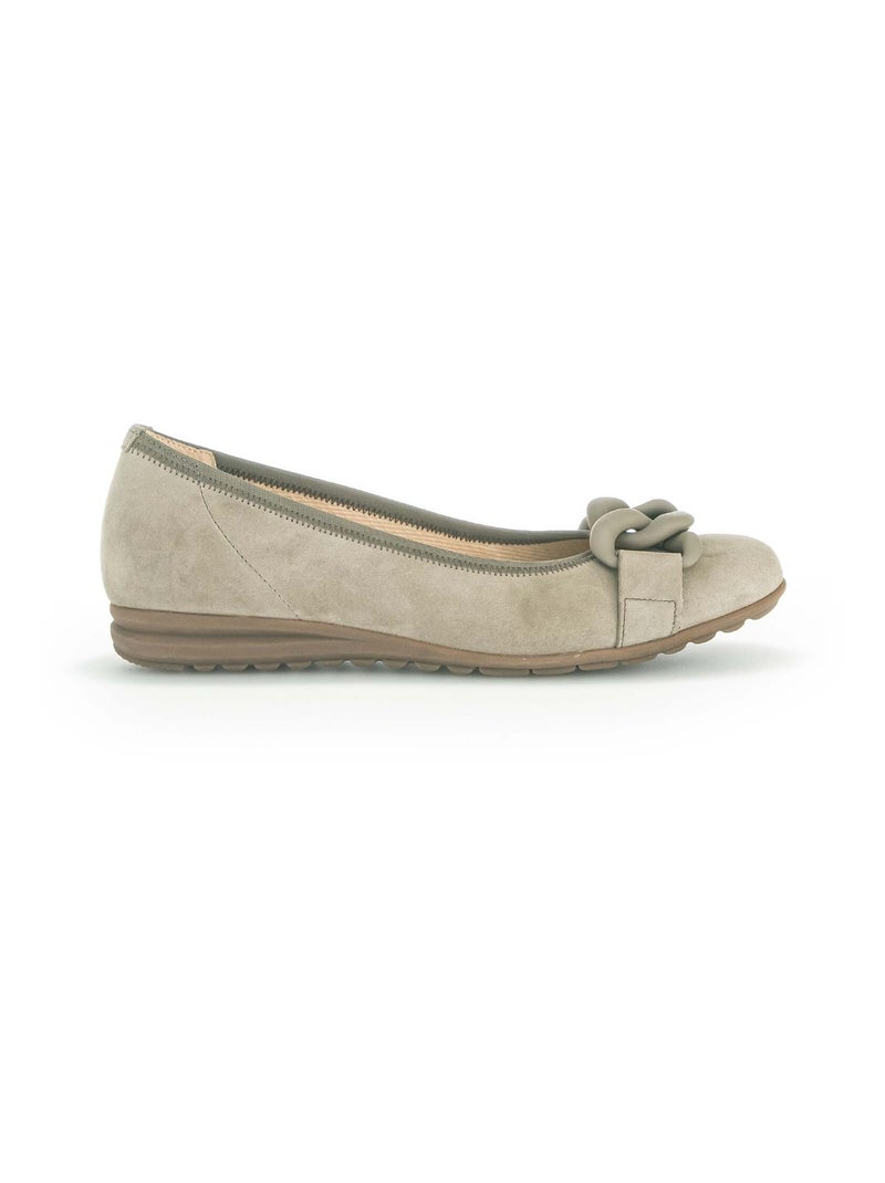 Ballerines  en suède Gabor Vert - Kiabi