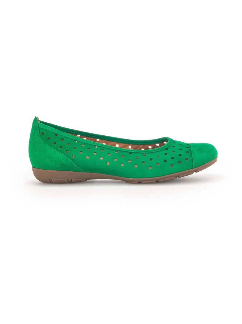 Ballerines  en suède Gabor Vert - Kiabi