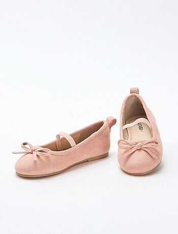 Ballerines en suédine à bride