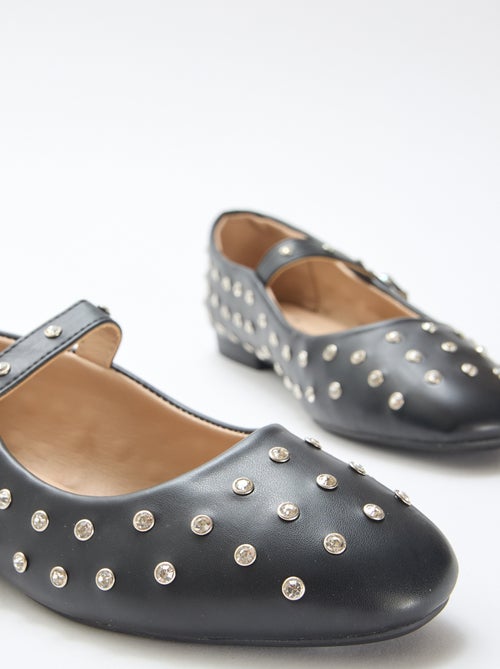 Ballerines en suédine cloutées - Kiabi