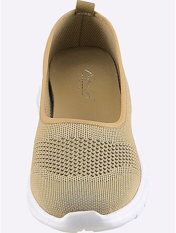 Ballerines en matière textile avec motif ajouré et semelle confortable - Taille standard - Helline