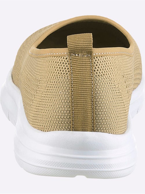 Ballerines en textile respirant avec motif tricot ajouré et semelle EVA - Taille standard - Helline - Kiabi