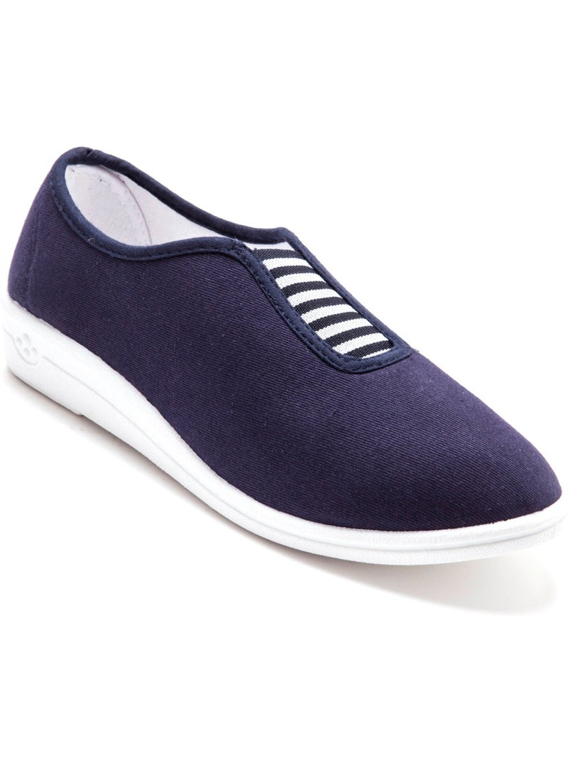 Ballerines en toile - PEDICONFORT Bleu marine - Kiabi