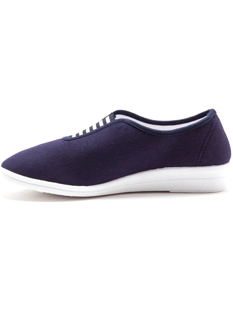 Ballerines en toile - PEDICONFORT Bleu marine - Kiabi