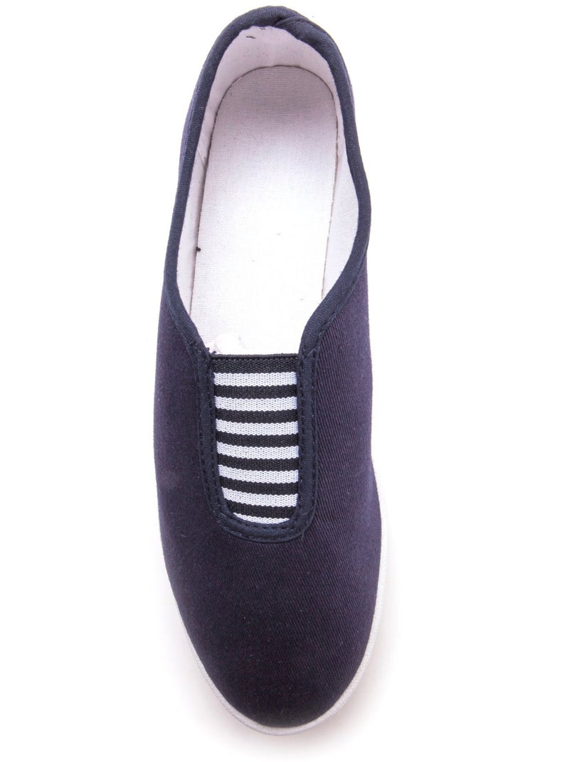 Ballerines en toile - PEDICONFORT Bleu marine - Kiabi