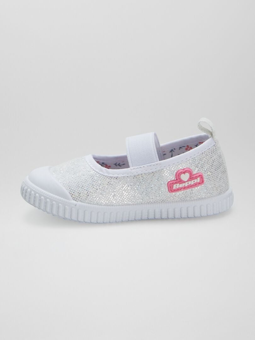 Lora Dora Chaussures De Ballet à Paillettes Filles - Ballerines Plates Élastiques Mariage