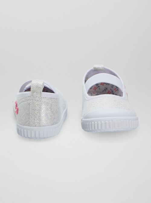 Ballerines en toile à bride élastique - Kiabi