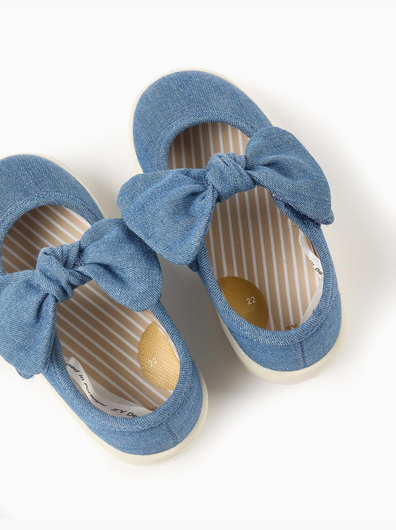 Ballerines en toile à semelle souple Bleu Bleu - Kiabi